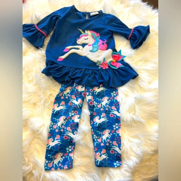 Rare Editions Matching Sets Rare Editions Baby Girl 2t Unicorn